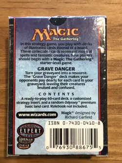 2002 Magic the Gathering Torment Grave Danger Deck Factory-Sealed NEW MTG WOTC - Image 2