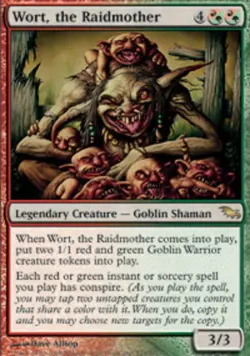 4x MTG Wort, the Raidmother, Light Play, English Shadowmoor - Image 1