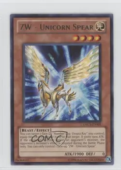 ZW - Unicorn Spear Unlimited YuGiOh Order of Chaos #ORCS-EN005 3c7 - Image 1
