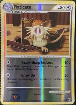Raticate 34/90 Undaunted Reverse Holo - Pokemon card - Image 1