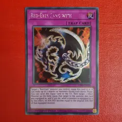 Yugioh Red-Eyes Fang With Chain LDS1-EN021 Limited Edition - Image 1