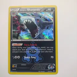Team Aqua's Sharpedo | 21/34 | Holo | XY Double Crisis | Pokemon Card LP - Image 1