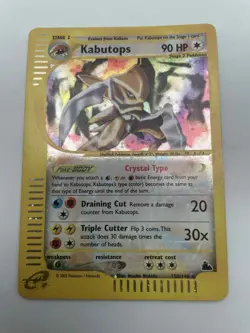 Crystal Kabutops - 150/144 - Pokemon Skyridge Holo Rare Card LP - Image 1