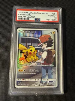 2019 Pokemon Card Red’s Pikachu Dream League CHR 054 Full Art Gem Mint Psa 10 - Image 1