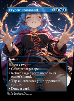 Cryptic Command - MTG Anime Custom - Playtest - Image 1