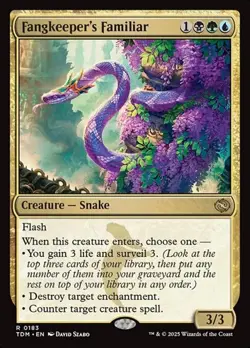 Fangkeeper's Familiar TDM NM MTG - Image 1