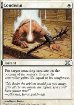 Condemn - 10th Edition #13/383 MTG Magic The Gathering - Image 1