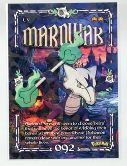 Pokemon Cracked Ice Holo - Prisma Trick or Treat Cards - MAROWAK #092 - Image 1