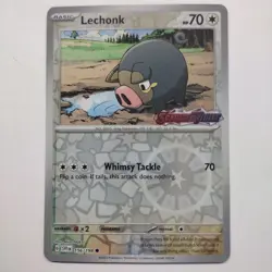 Lechonk 156/198 - Scarlet & Violet BEST BUY Exclusive Stamp - Pokemon Card NM - Image 1