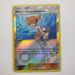 POKEMON MISTY'S DETERMINATION 62/68 REVERSE HOLO HIDDEN FATES MINT - Image 1