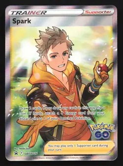 Pokemon GO Spark SWSH226 Sword & Shield Full Art Holo Black Star Promo LP - Image 1