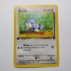 *1st Edition Dratini 53/82 Team Rocket Set - Pokemon NM - Image 1