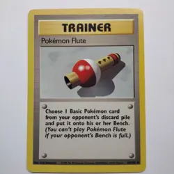 Pokemon Flute 086/102 Base Set (Shadowless) Regular NM/LP - Image 1