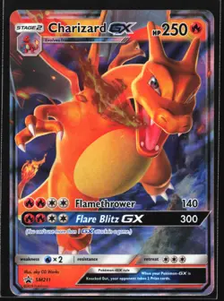 Pokemon Charizard GX SM211 Hidden Fates Holo Black Star Promo NM - Image 1