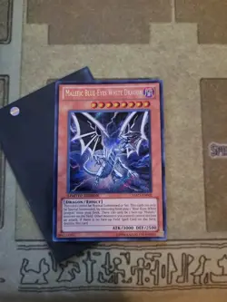 YUGIOH MALEFIC BLUE-EYES WHITE DRAGON YMP1-EN002 SECRET LIMITED ED NM - Image 2