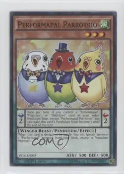 Performapal Parrotrio (SR) 1st Ed. YuGiOh Starter Deck: Yuya #YS16-EN005 gl9 - Image 1