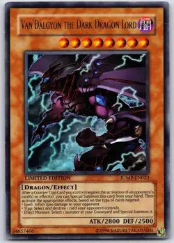 Yugioh Van’Dalgyon The Dark Dragon Lord JUMP-EN023 Ultra Rare Limited Edition LP - Image 1