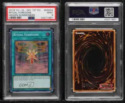 Ritual Foregone 1st Ed. YuGiOh Hidden Summoners PSA 9 MINT 0do3 - Image 3