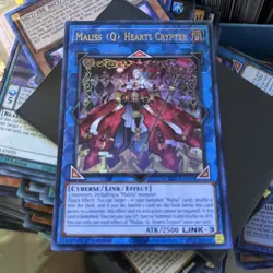 Yugioh! Maliss Q Hearts Crypter CRBR-EN020 Ultra Rare 1st Ed - Image 1