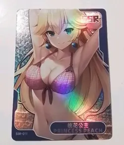 Senpai Goddess Haven 4 Story Holo Card SSR 011 - Super Mario Princess Peach - Image 1