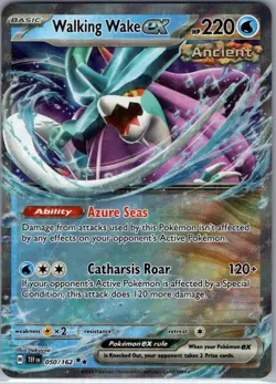 Walking Wake ex - 050/162 - Pokemon Temporal Forces Ultra Rare Card NM - Image 1