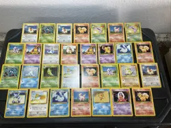 (30) Pokemon Card ALL VTG Lot Cards 1999 BASE SET Jynx Wartortle Vulpix Dratini - Image 1