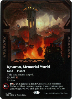 Kavaron, Memorial World (Borderless Foil) - 0281 - Edge of Eternities - MTG NM/M - Image 1