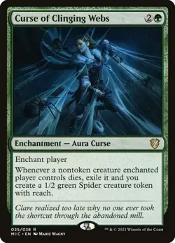 Curse of Clinging Webs MIC MP MTG - Image 1