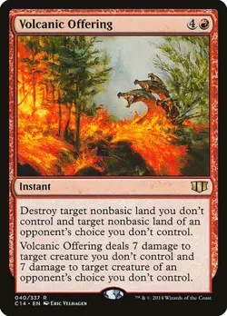 Volcanic Offering Commander 2014 MP MTG - Image 1