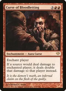 Curse of Bloodletting Dark Ascension MP MTG - Image 1