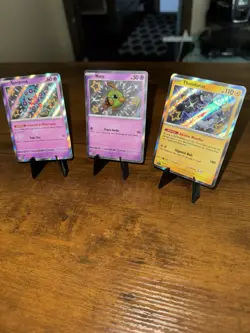 Pokemon Scarlet & Violet Paldean Fates Baby Shiny Thundurus Natu Spiritbomb Nm - Image 3