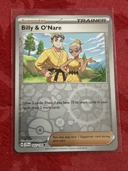 Reverse Holo Pokemon - Billy & O'Nare - Journey Together (SV09) 142/159 R. Holo - Image 1