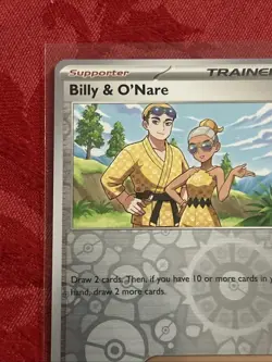 Reverse Holo Pokemon - Billy & O'Nare - Journey Together (SV09) 142/159 R. Holo - Image 3