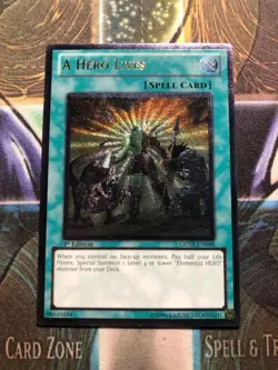 *** A HERO LIVES *** ULTIMATE RARE 1ST EDITION GENF-EN098 YUGIOH! - Image 1