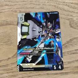 GUNDAM TCG CARD GAME GUNDAM AERIAL REBUILD GD01-067 LR HOLO FOIL ENGLISH NEWTYPE - Image 1