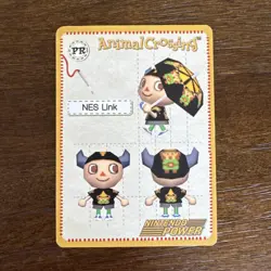 Nintendo Power GameCube ANIMAL CROSSING e-Reader NES LINK Promo PR Design Card - Image 1
