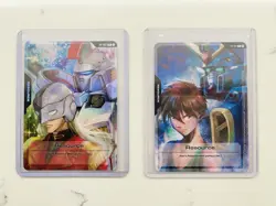 SDCC GUNDAM TCG Resource Heero Yuy RP-001 & Zechs Merquise RP-002 Promo ENGLISH - Image 1