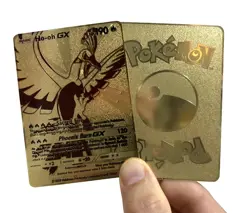 Metal Golden Ho - oh GX Full Art Trading Card Collectable/ Gift - Image 1