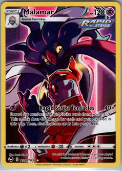 Malamar - TG06/TG30 - Pokemon Silver Tempest Trainer Gallery Holo Card NM - Image 1