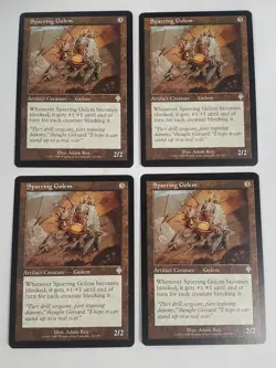 MTG Playset 4x Sparring Golem (Invasion/Artifact/U) - BGM - Image 1