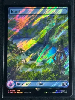 Magic MTG Final Fantasy Collector's Commander Surge Foil Island SP FFX - Image 1