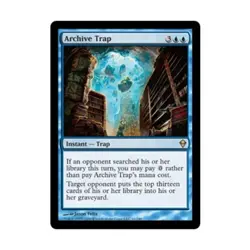 WOTC MtG Zendikar Archive Trap (R) (Foil) EX - Image 1