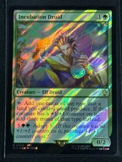 Magic MTG Final Fantasy Collector's Commander Surge Foil Incubation Druid SP FFX - Image 1