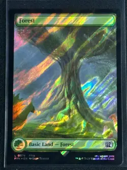 Magic MTG Final Fantasy Collector's Commander Surge Foil Forest SP FFX 2 - Image 1