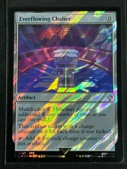 Magic MTG Final Fantasy Collector's Commander Surge Foil Everflowing Chalice FFX - Image 1