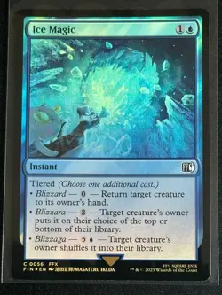 Magic the Gathering MTG Final Fantasy Ice Magic Foil Lulu FFX SP - Image 1