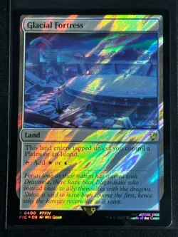 Magic MTG Final Fantasy Collector's Commander Surge Foil Glacial Fortress SP FFX - Image 1