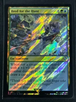 Magic MTG Final Fantasy Collector's Commander Surge Foil Bred for the Hunt FFX - Image 1