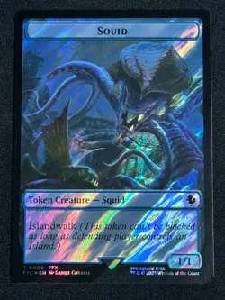 Magic MTG Final Fantasy Collector's Commander Surge Foil Spirit Squid SP FFX 2 - Image 2
