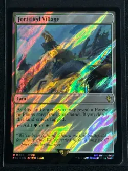 Magic MTG Final Fantasy Collector's Commander Surge Foil Fortified Village FFX - Image 1